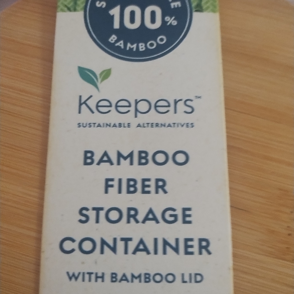 Red Bamboo Fiber Storage Containers - Picture 12 of 16